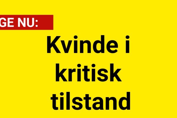 Kvinde i kritisk tilstand