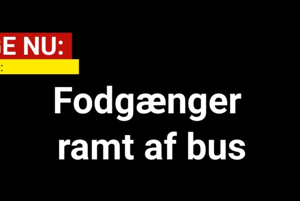 LIGE NU: Fodgænger ramt af bus