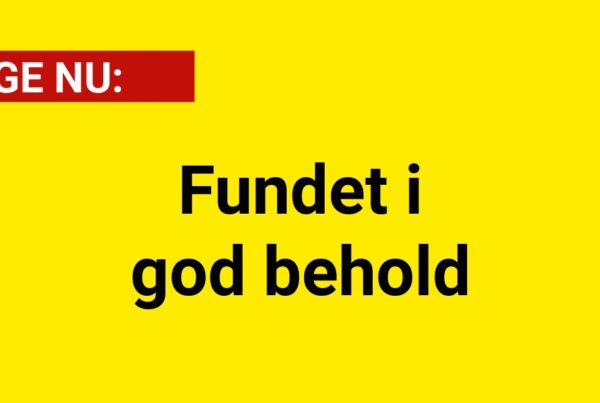 LIGE NU: Fundet i god behold