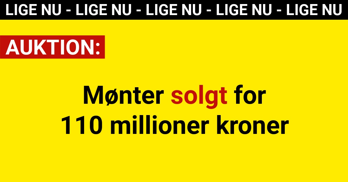 Historisk auktion: Solgt for 110 millioner kroner