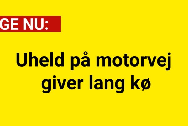 Uheld på motorvej giver lang kø