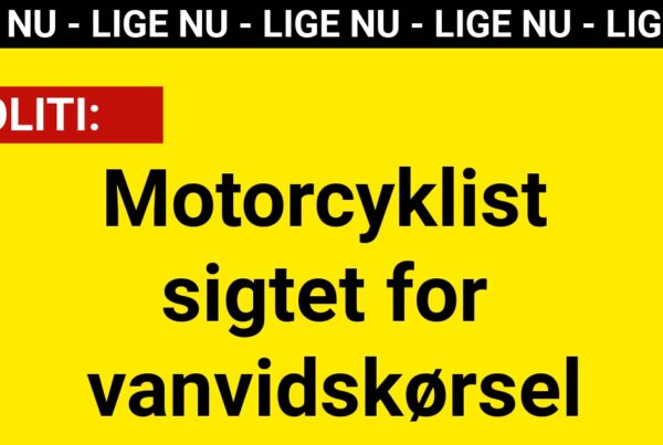 Motorcyklist sigtet for vanvidskørsel