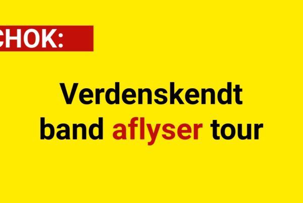 CHOK: Verdenskendt band aflyser tour