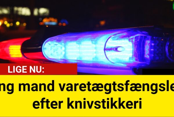 Ung mand varetægtsfængslet efter knivstikkeri