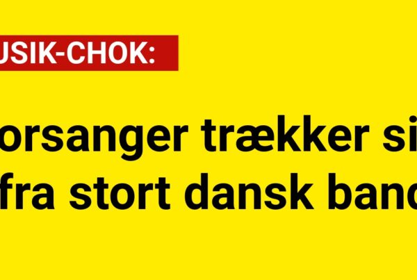 Forsanger trækker sig fra stort dansk band