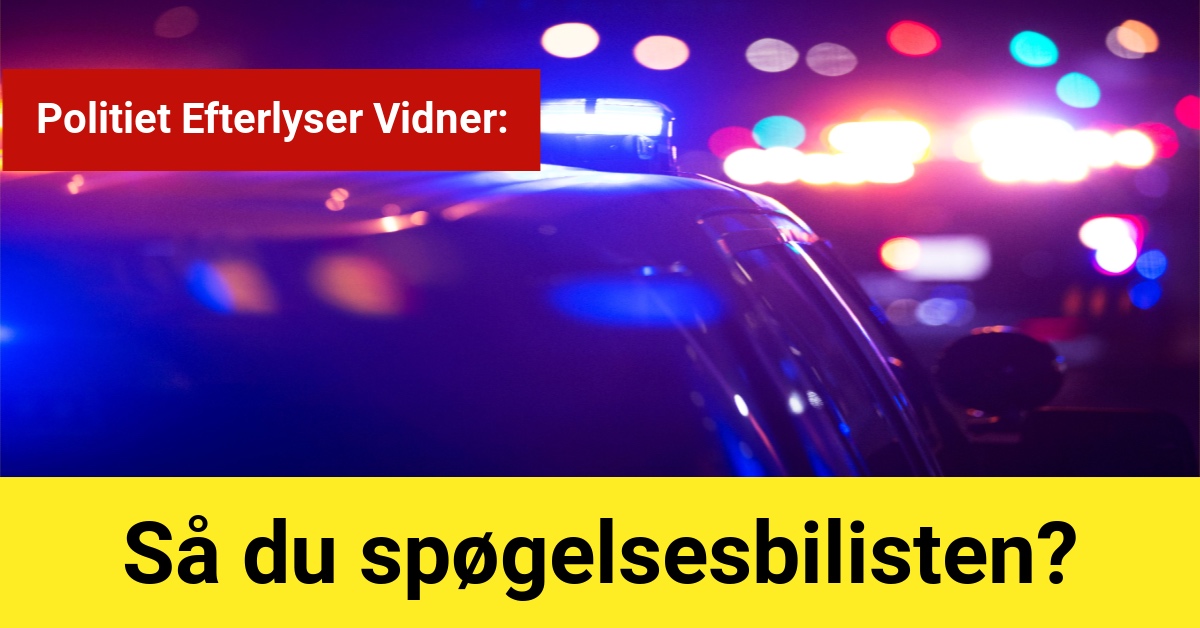 Politiet Efterlyser Vidner: Så du spøgelsesbilisten?