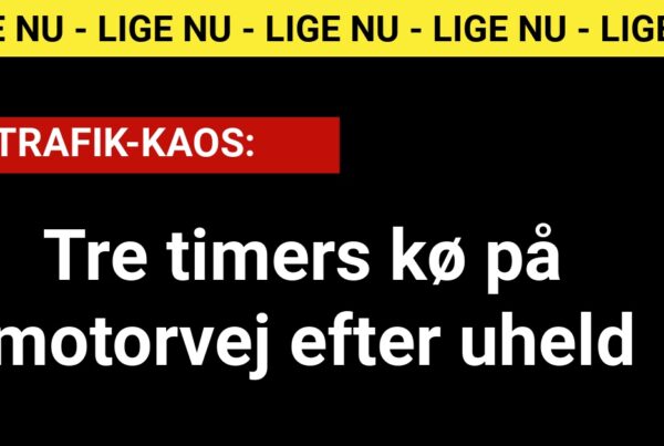 Tre timers kø på motorvej efter uheld