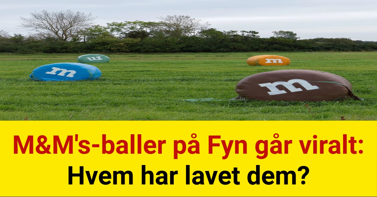 M&M's-baller på Fyn går viralt: Hvem har lavet dem?