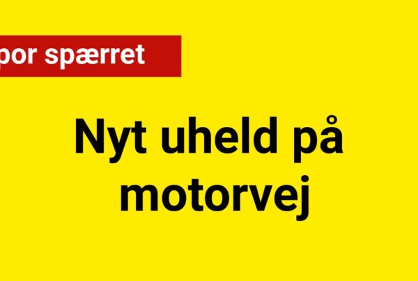 Nyt uheld på motorvej - Spor spærret