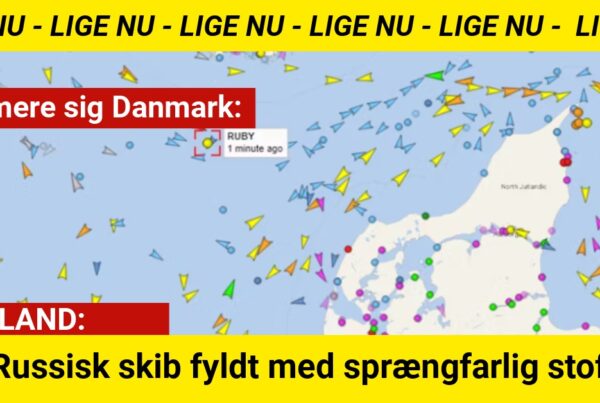 Russisk skib fyldt med sprængfarlig stof nærmere sig Danmark