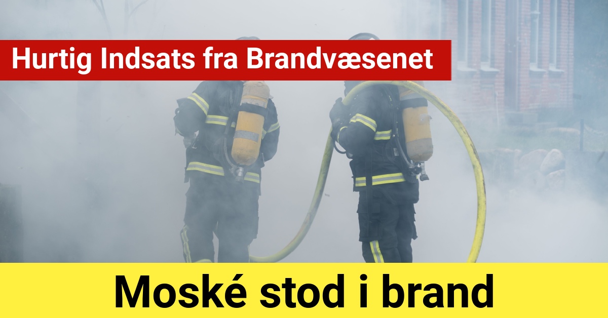 Moské stod i brand