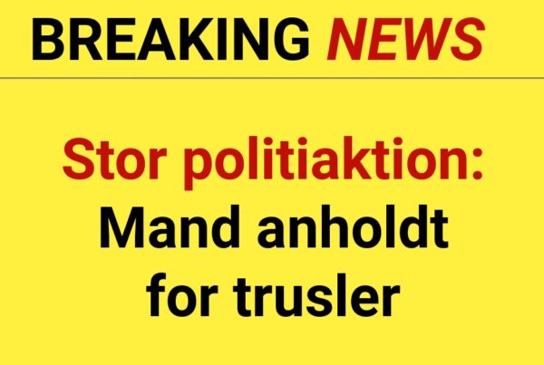 Stor politiaktion: Mand anholdt for trusler