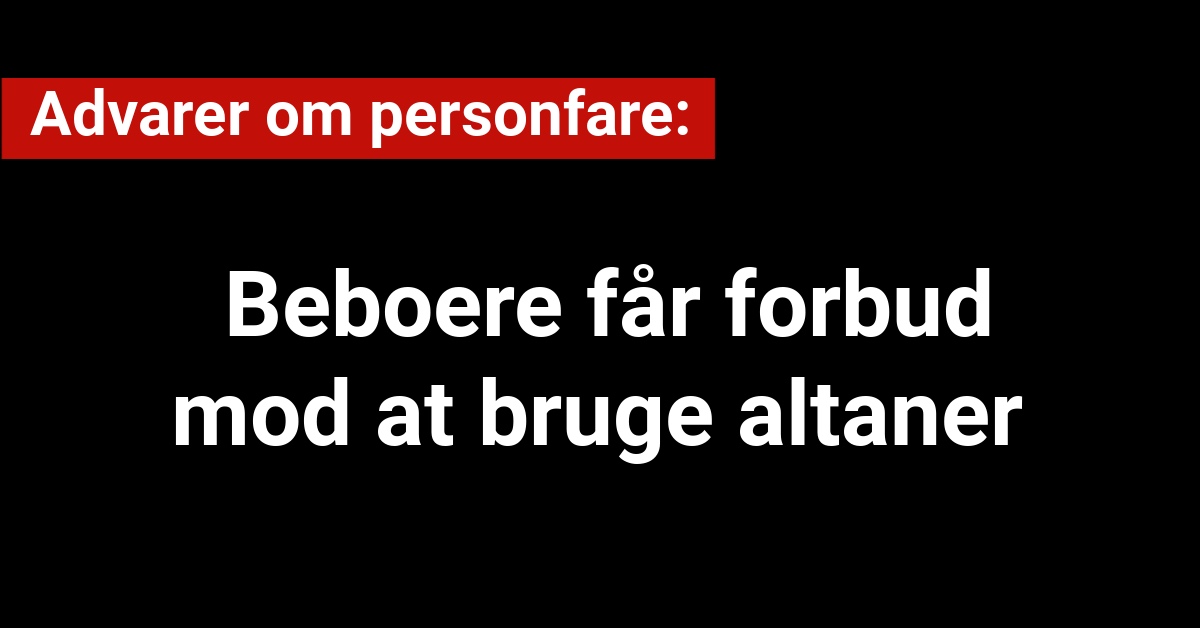 Advarer om personfare: Beboere får forbud mod at bruge altaner