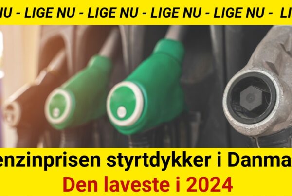 Benzinprisen styrtdykker i Danmark: Den laveste i 2024