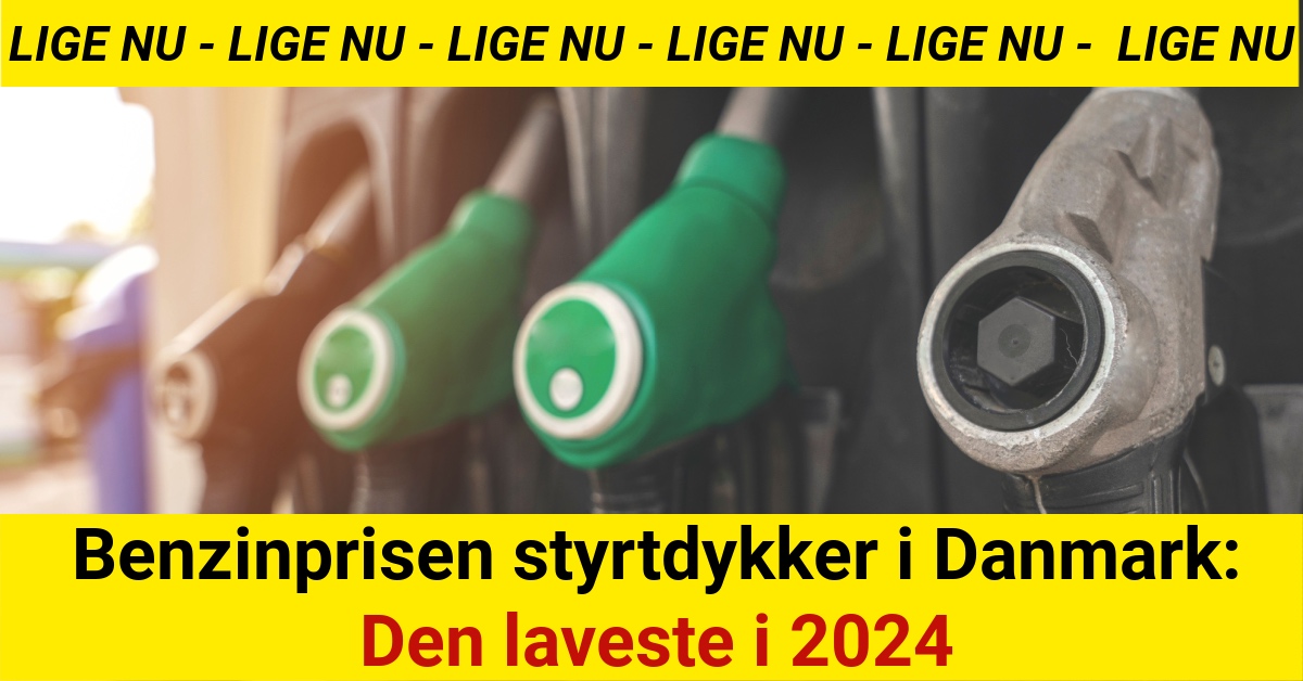 Benzinprisen styrtdykker i Danmark: Den laveste i 2024