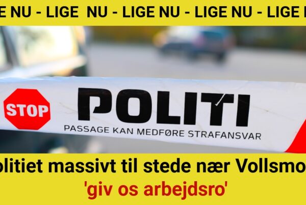 Politiet massivt til stede nær Vollsmose: 'giv os arbejdsro'