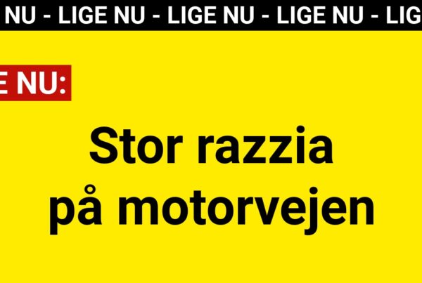 Stor razzia på motorvejen