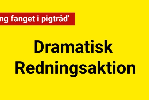 Dramatisk Redningsaktion: 'Dreng fanget i pigtråd'