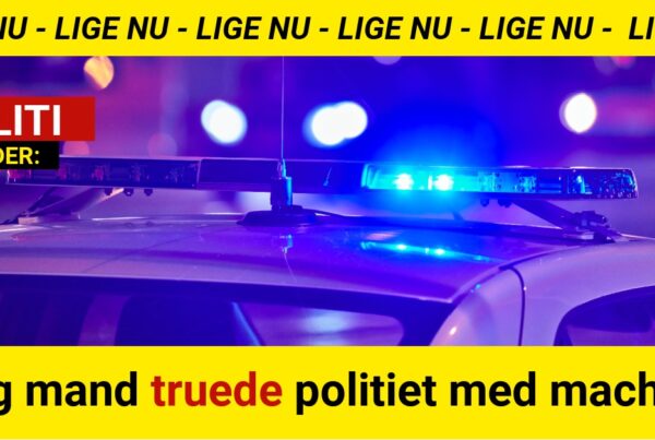 Ung mand truede politiet med machete