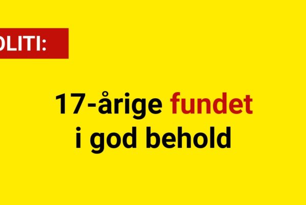 17-årige fundet i god behold