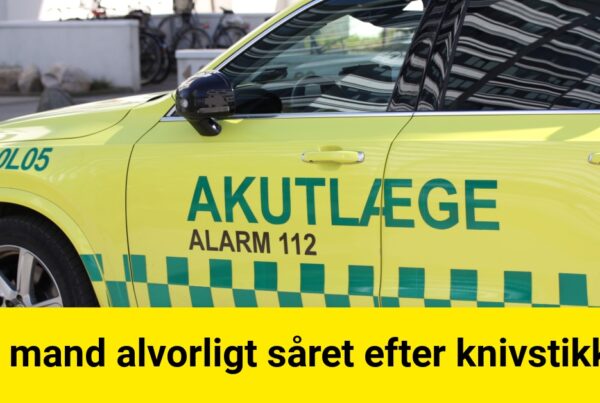 Ung mand alvorligt såret efter knivstikkeri