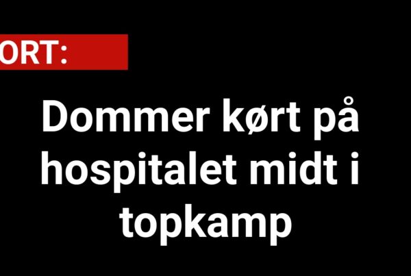 Dommer kørt på hospitalet midt i topkamp - Sport