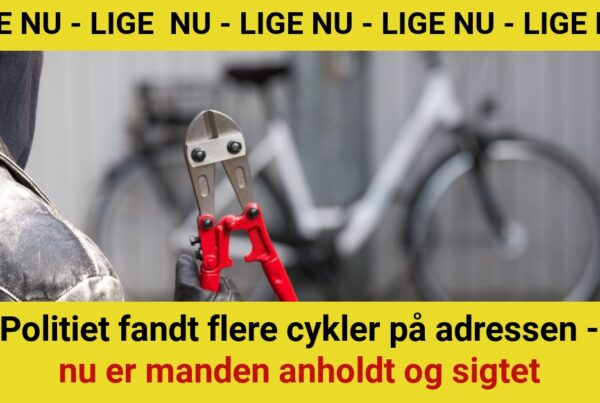 Politiet fandt flere cykler på adressen - nu er manden anholdt og sigtet