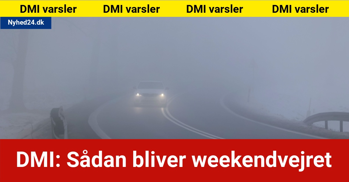 DMI: Sådan bliver weekendvejret