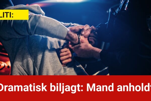 Dramatisk biljagt: Mand anholdt