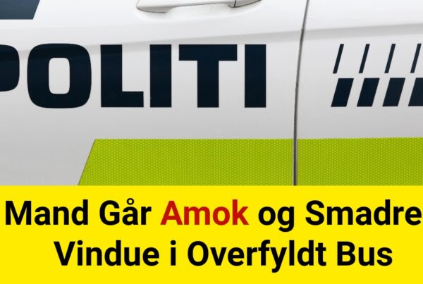 Mand Går Amok og Smadrer Vindue i Overfyldt Bus