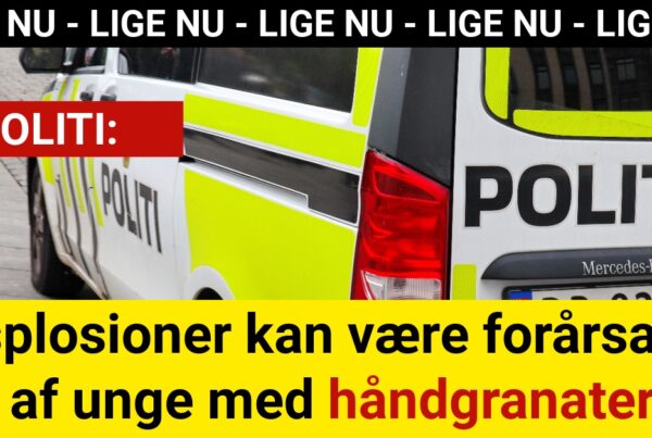 Eksplosioner kan være forårsaget af unge med håndgranater