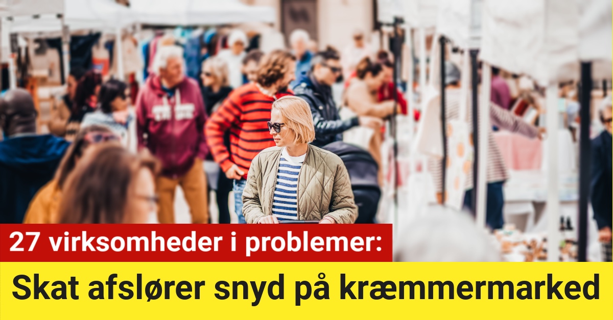 Skat afslører snyd på kræmmermarked: 27 virksomheder i problemer