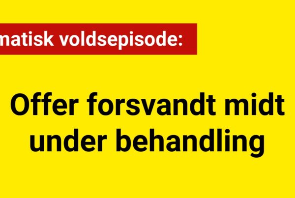 Dramatisk voldsepisode: Offer forsvandt midt under behandling