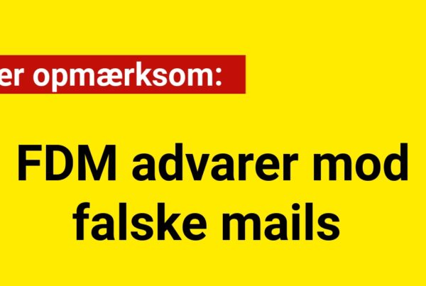 Vær opmærksom: FDM advarer mod falske mails