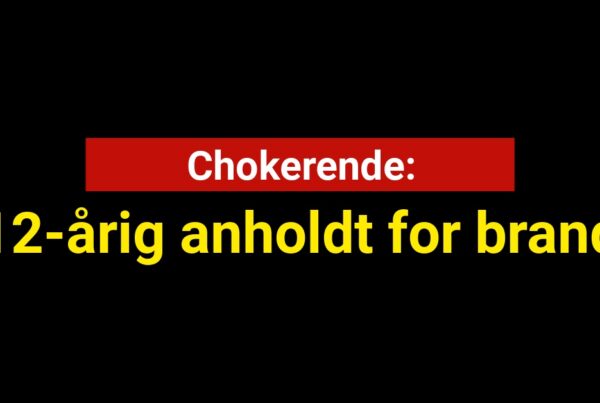 Chokerende: 12-årig anholdt for brand