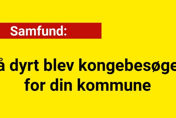 Så dyrt blev kongebesøget for din kommune