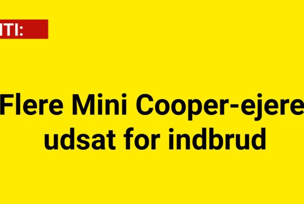 Flere Mini Cooper-ejere udsat for indbrud