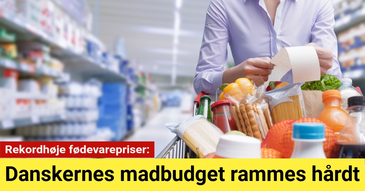 Rekordhøje fødevarepriser: Danskernes madbudget rammes hårdt