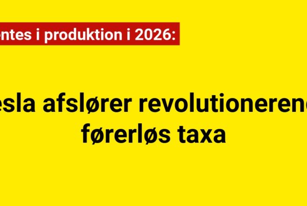 Tesla afslører revolutionerende førerløs taxa: Forventes i produktion i 2026