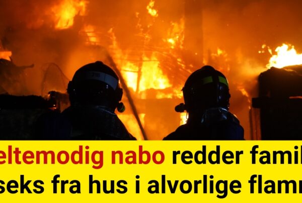 Heltemodig nabo redder familie på seks fra hus i alvorlige flammer