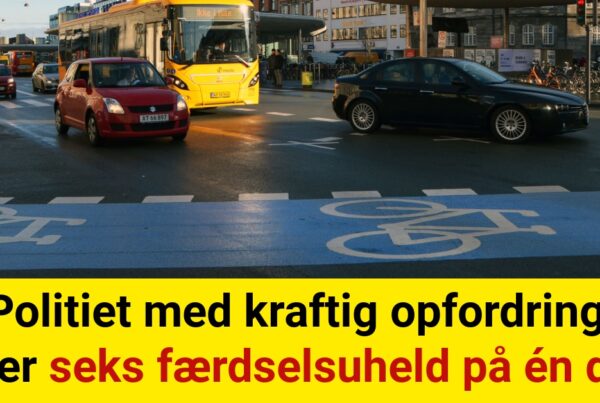 Politiet med kraftig opfordring efter seks færdselsuheld på én dag