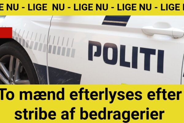 To mænd efterlyses efter stribe af bedragerier