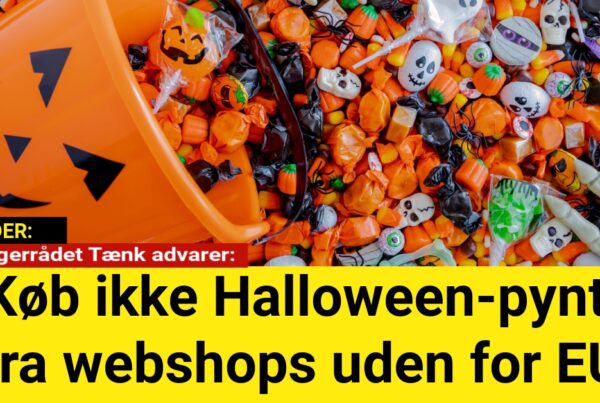 Forbrugerrådet Tænk advarer: Køb ikke Halloween-pynt fra webshops uden for EU