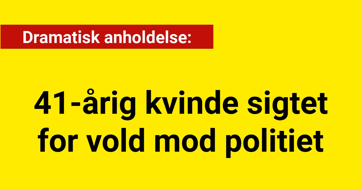 Dramatisk anholdelse: