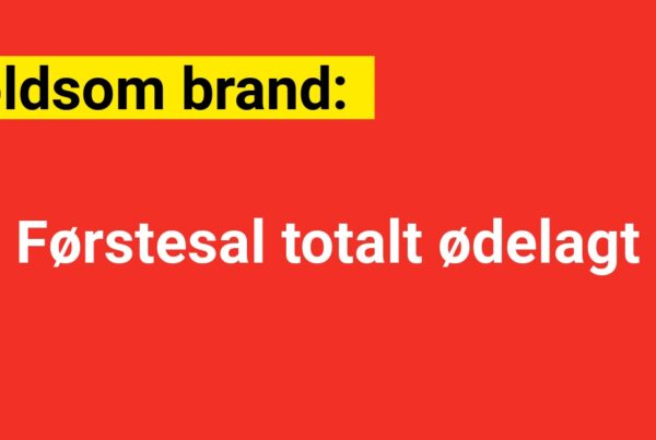 Voldsom brand: Førstesal totalt ødelagt