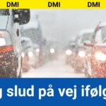 Sne og slud på vej ifølge DMI