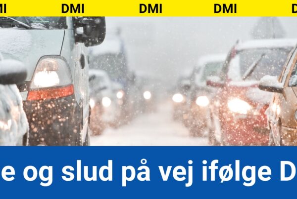 Sne og slud på vej ifølge DMI