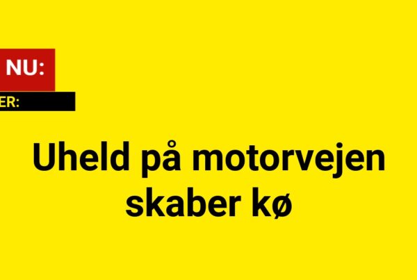 Uheld på motorvejen skaber kø