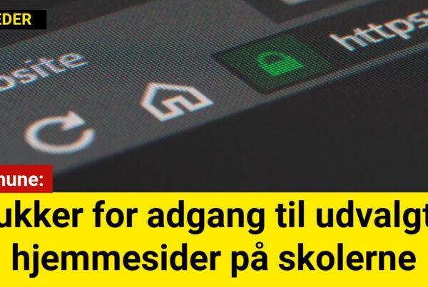 Kommune: Lukker for adgang til udvalgte hjemmesider på skolerne