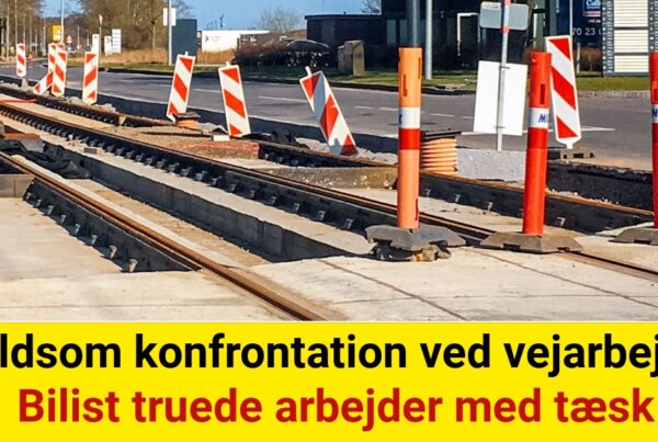 Voldsom konfrontation ved vejarbejde: Bilist truede arbejder med tæsk